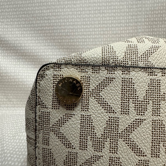 Michael Kors Leather Logo Satchel - Picture 9 of 10